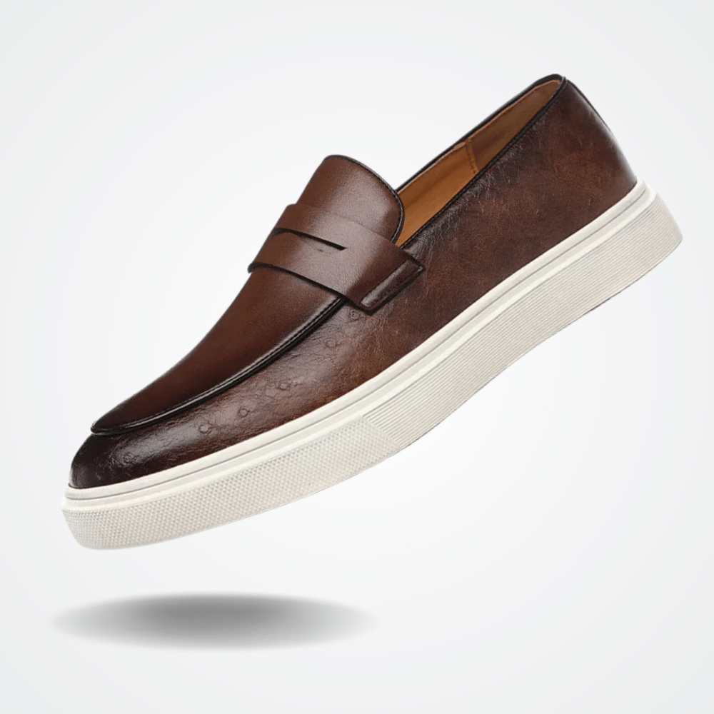 Leather Moccasin Slip-On for Men by Valerion