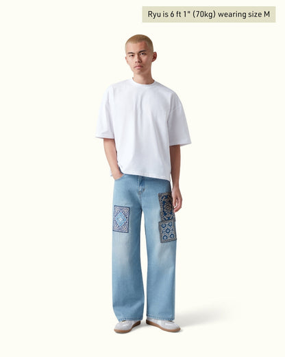Rug Patchwork Denim