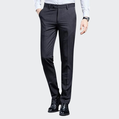 Premium Men's Suit Trousers Striped Valerion