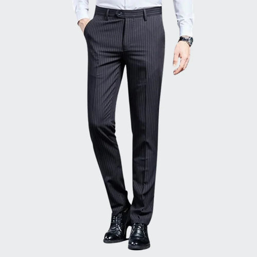 Premium Men's Suit Trousers Striped Valerion