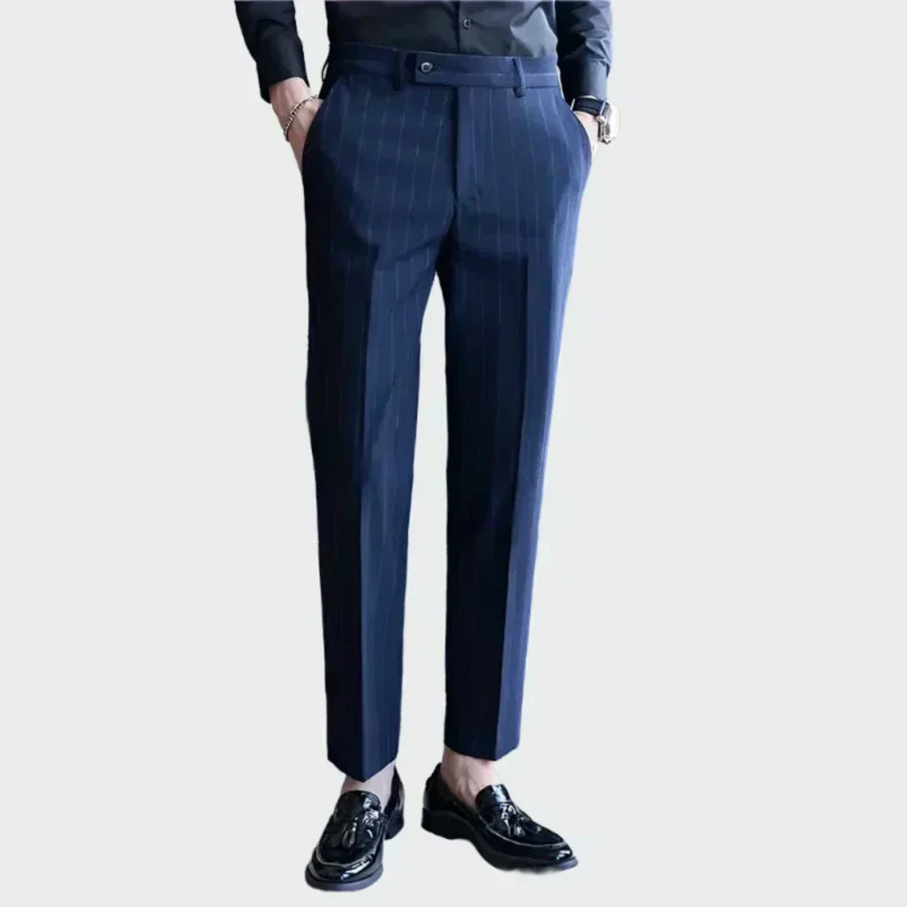 Pinstripe Suit Trousers for Men Valerion