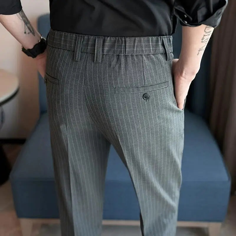 Striped Suit Trousers Valerion
